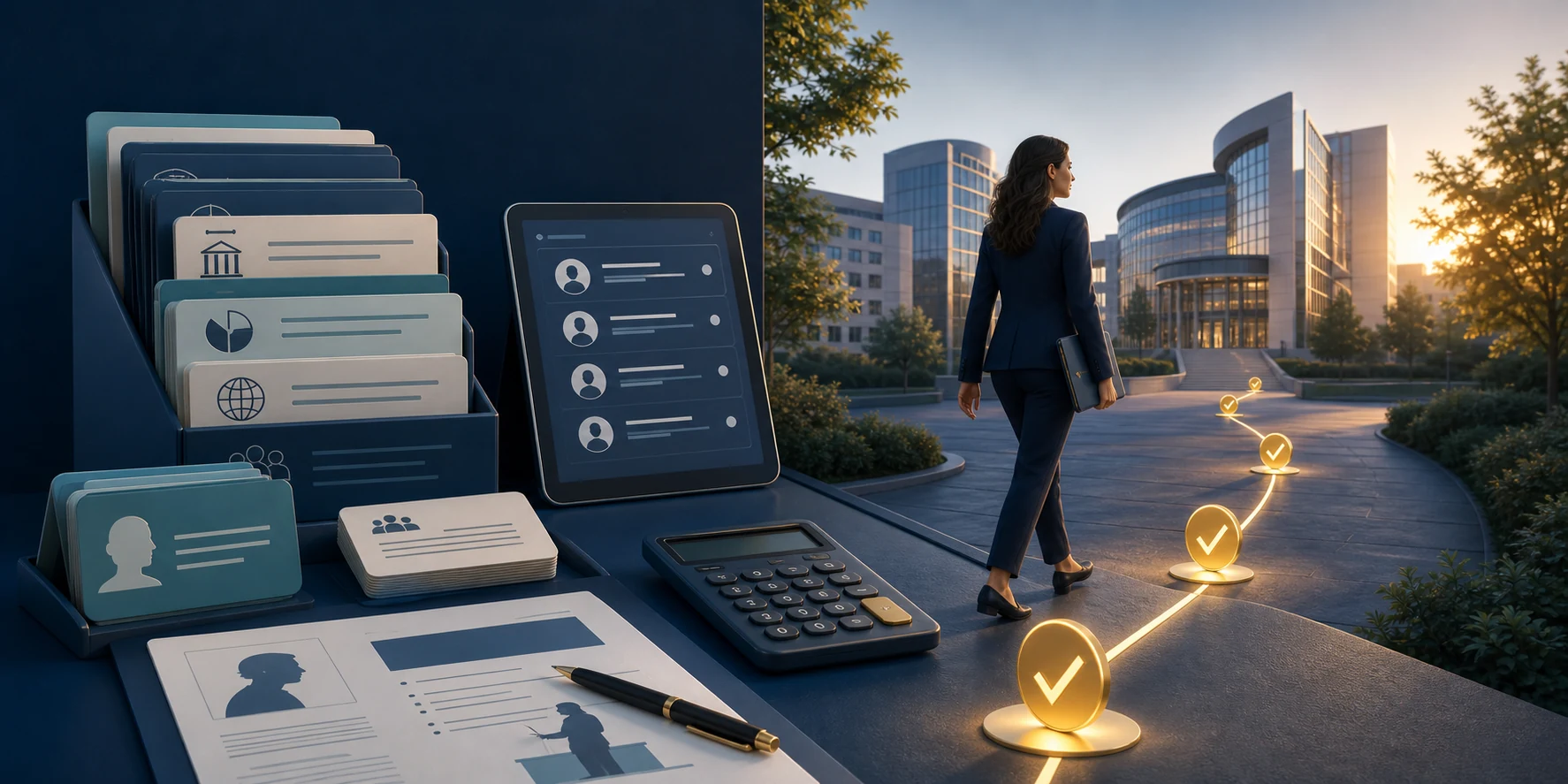 A structured learning path connecting EU knowledge, calculations and job tools with a European public-service career